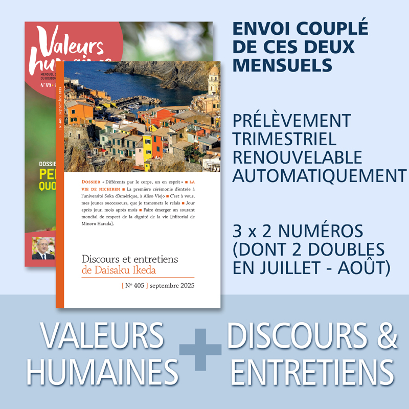 Valeurs humaines & Discours et entretiens